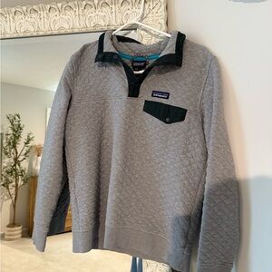 Patagonia Gray Quilted Pullover
